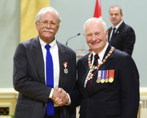 Robert Mellin Receiving the Order Of Canada